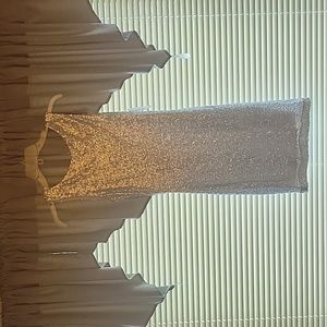 Matte silver size small dress